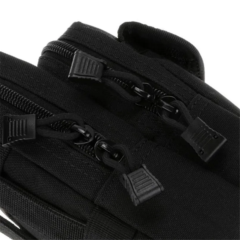 6 pockets Outdoor Sports Wear Belts To Wear Nylon Bag Waist Bag sports pockets Military tactical camouflage bag #2n01 (2)