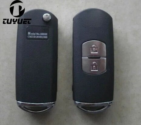 Mazda M3 M6 Modified Folding Flip Remote Key Shell 2 Button(8)-3