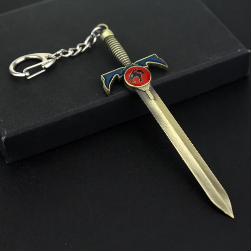 

New Hot Thundercats Keyring 12cm Length Weapon Model Keychain For Fans Car Key Holder Souvenirs Accessories