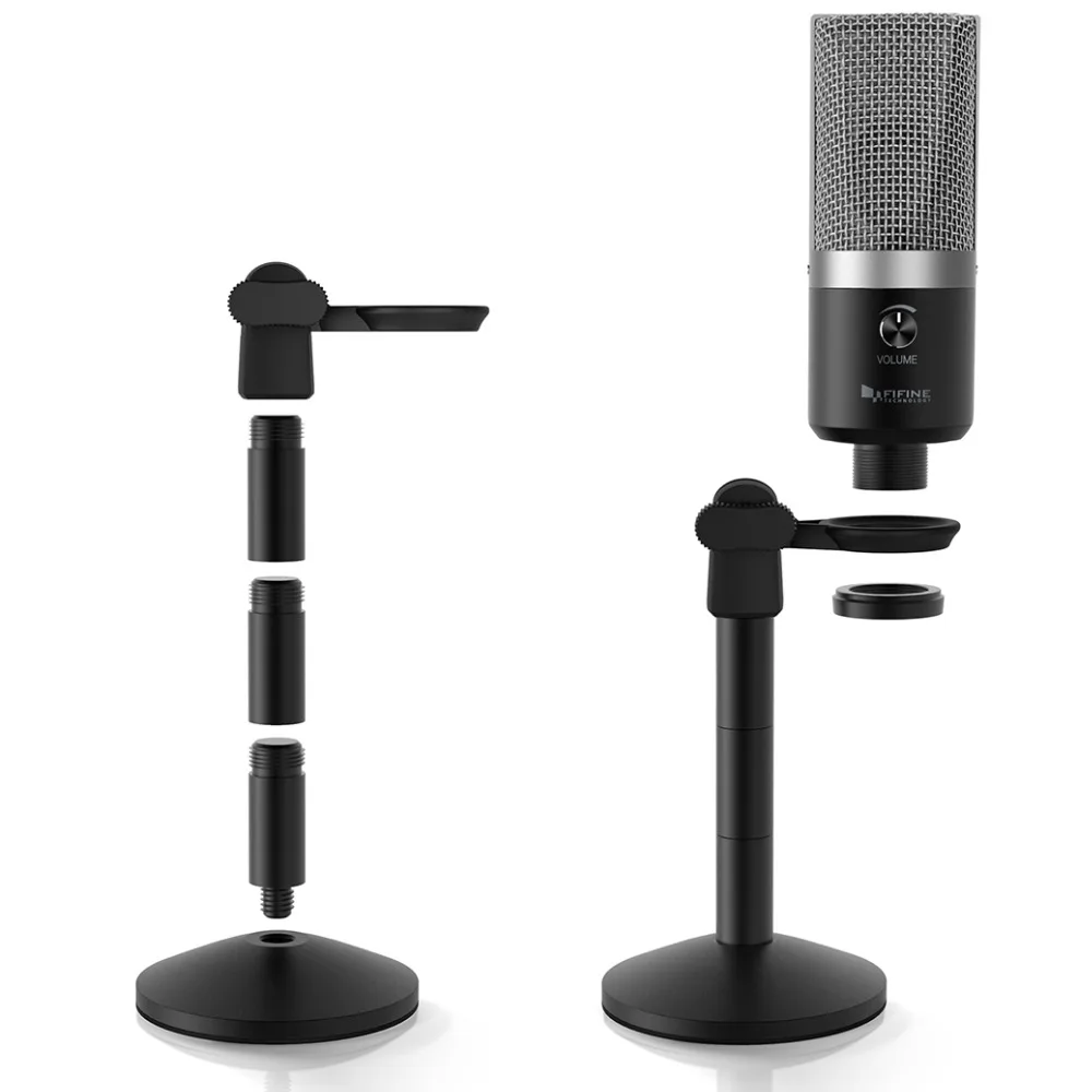 FIFINE a micrófono USB para ordenador portátil Mac y computadoras para grabación de Streaming Twitch voz off Podcasting para Youtube Skype K670 - 4