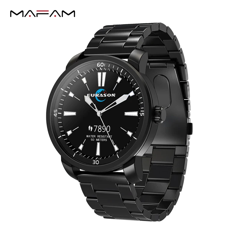

MAFAM Smart Watch Men Dark Night Luminous Pedometer Heart Rate Monitor IP68 Swimming Waterproof Sport Watch For Android IOS
