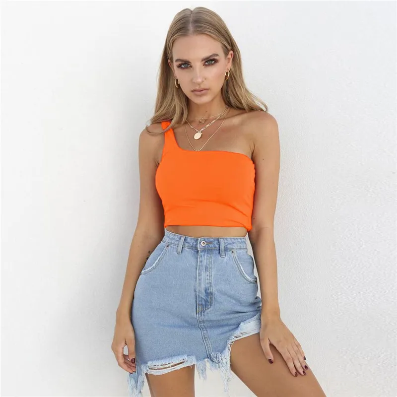 one shoulder crop top 05