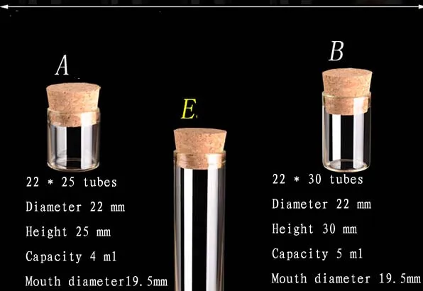 50 шт/партия 4 мл 5 мл 6 мл 18 мл 22 мл тюбики диаметром 22 мм Желая бутылка, крышки для флаконов-кулонов для украшения