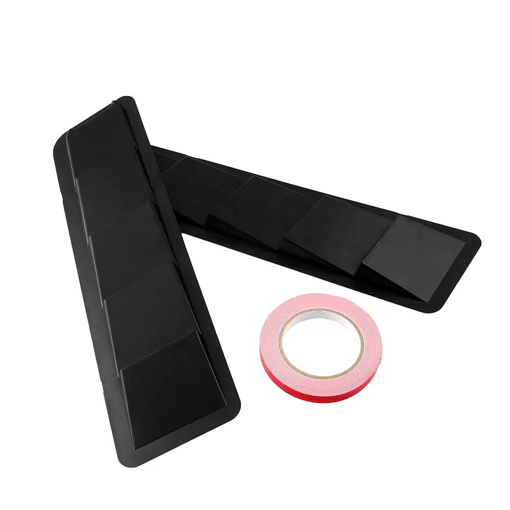 

Car Sticker Hood intake panel Vent Louver Cooling Panel Trim Set Matte ABS Black Universal