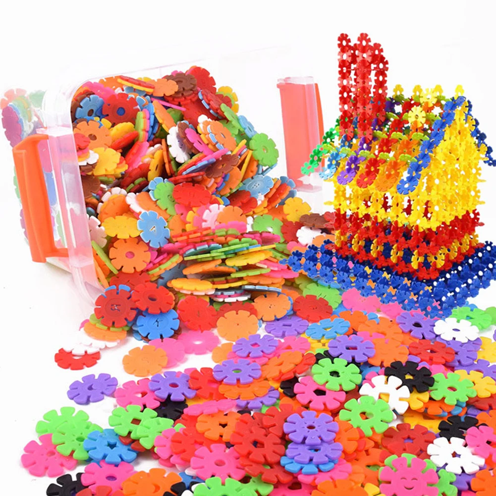 Креативные Детские хлопья, Переплетенные Пластиковые диски, набор для развлечения, креативное строительство, Обучающие стебли, строительная игрушка, 100 шт