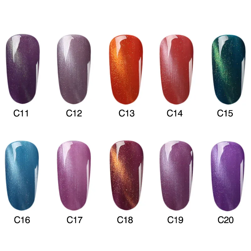 NAILWIND 9,2 мл Горячая кошачий глаз C01-C30 Цвет Мода УФ-гель для ногтей Отмачивание Полупостоянный светодиодный лак для ногтей