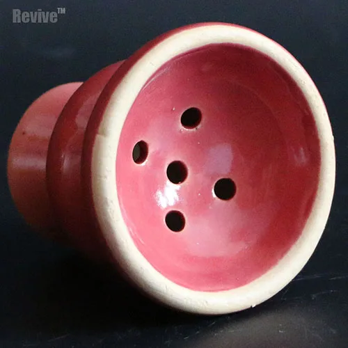 Revive ceramic narguile чаша кальяна аксессуары крышка кальяна чашка для воды уголь для кальяна держатель фарфор - Цвет: Red