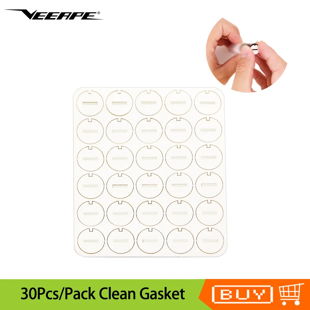 

30pcs/pack Veeape Repair Accessories Clean Gasket Little Slice Absorb Oil Gasket Clean Tool For 2.4 Plus Vape pen