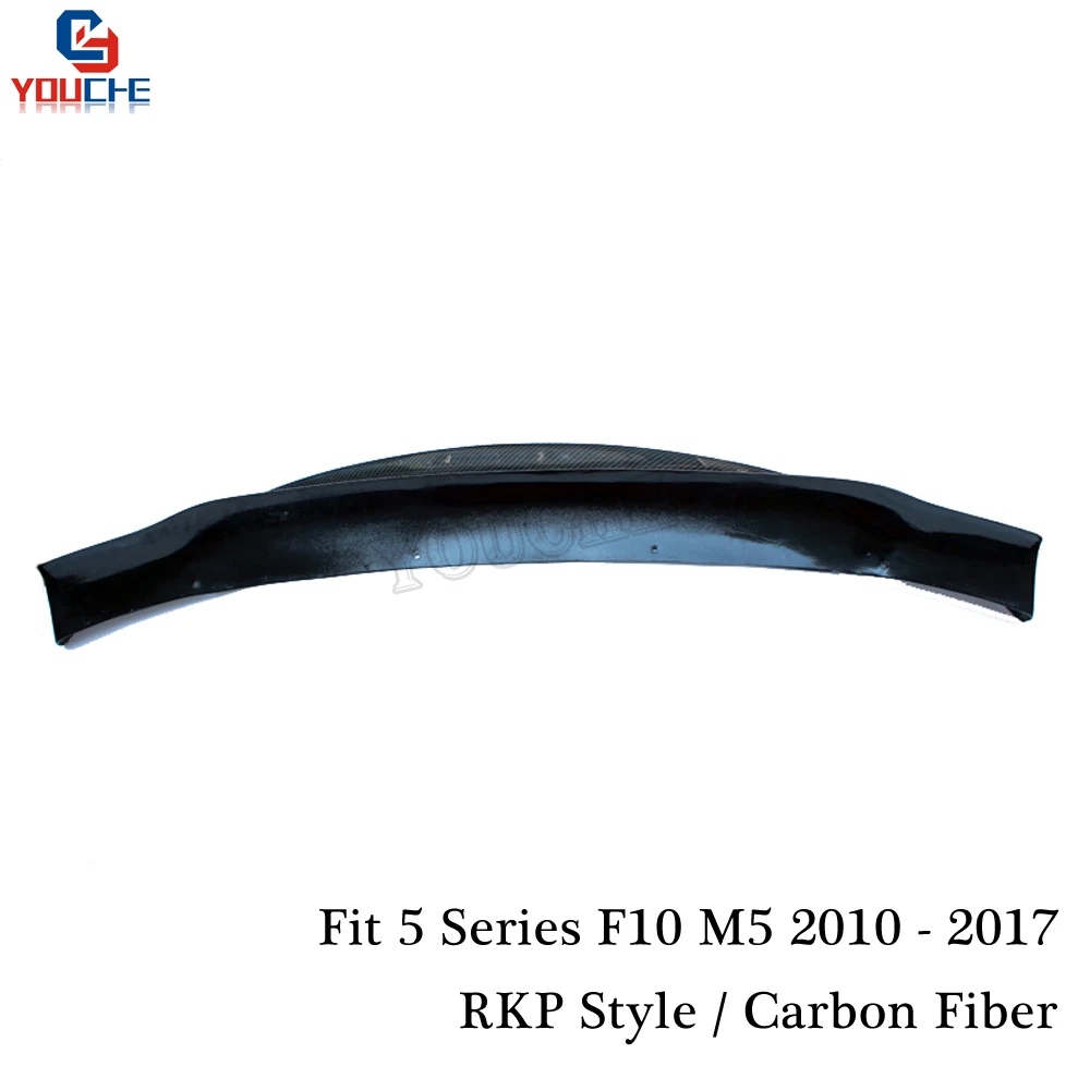 Передний бампер из углеродного волокна F10 M5 для BMW 5 серии 2010 2017 RKP Style Real сплиттер
