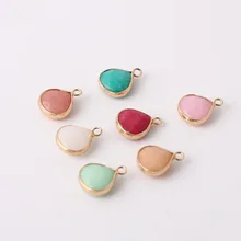 Beadsland сердце форма Природный камень кулон DIY ожерелье серьги браслет девушка подарок