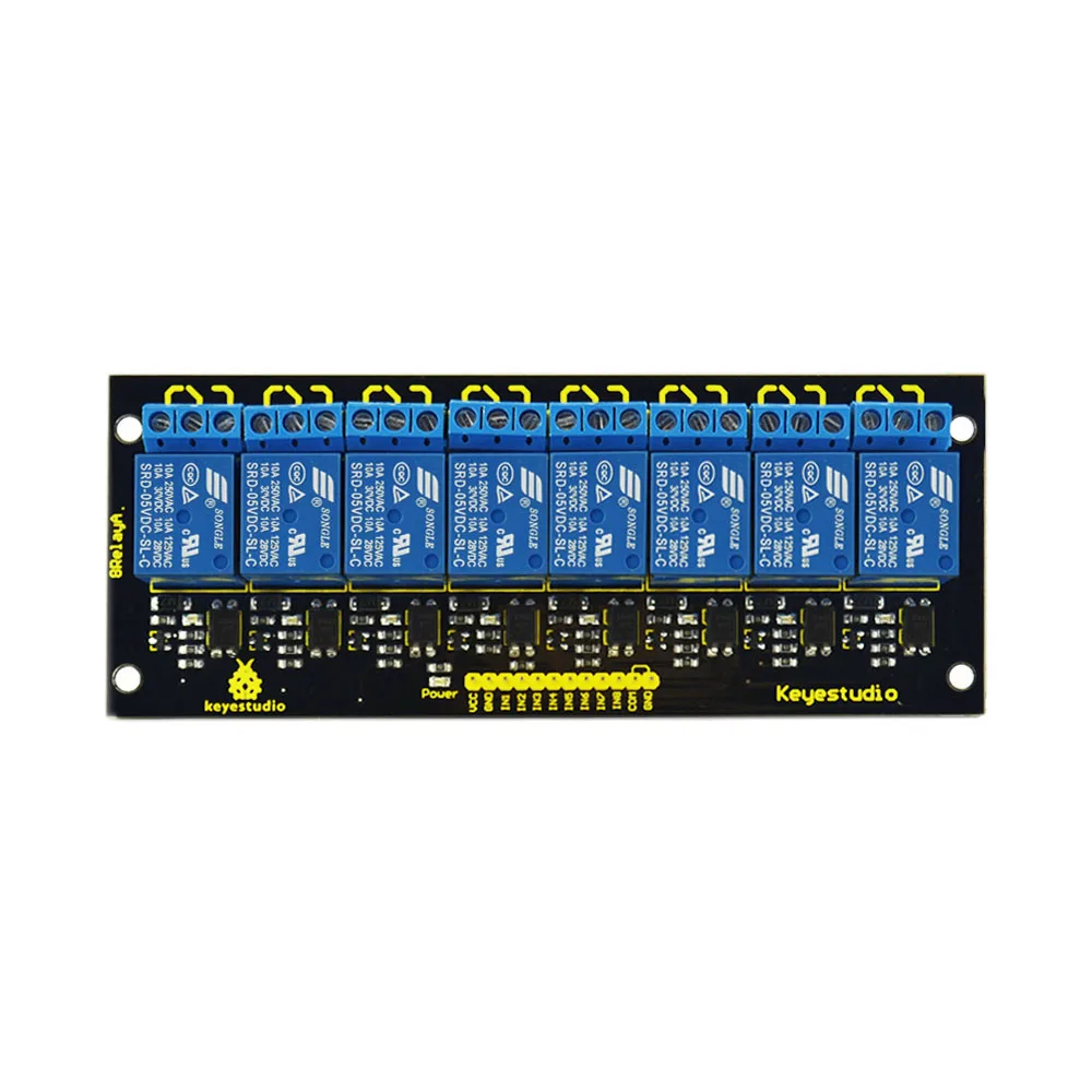 Бесплатная доставка! Keyestudio 8 канальный релейный модуль 5 В для Arduino PIC AVR MCU DSP ARM