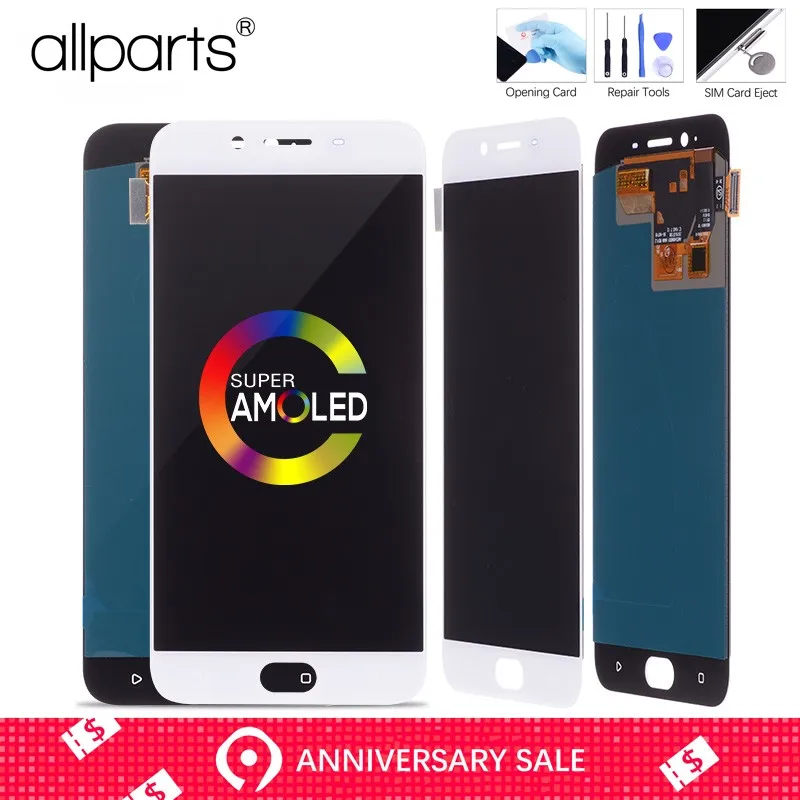 

ALLPARTS For OPPO R9S LCD Screen Touch Screen Digitizer Screen for OPPO R9S Screen Replacement