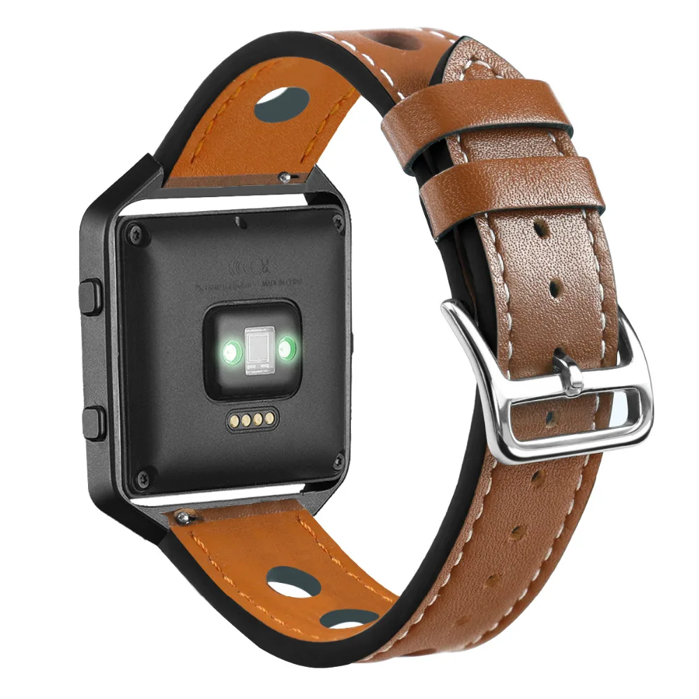 Bands Leather for Fitbit Blaze Small Large Hollow Strap (15)