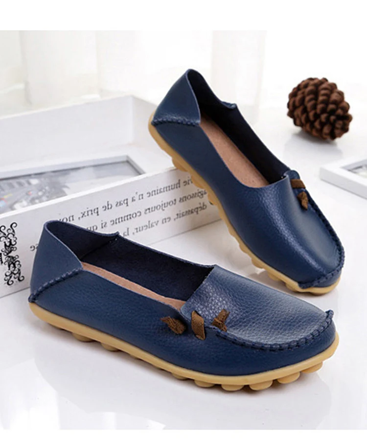 Fashion Summer Casual Genuine Leather Women’s Loafer Shoes