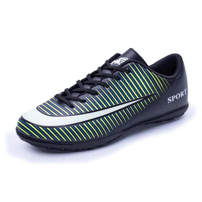 TF zapatos de fútbol hombres y mujeres al aire libre atléticos zapatillas de deporte niños adultos marca profesional césped fútbol Futbol krampón