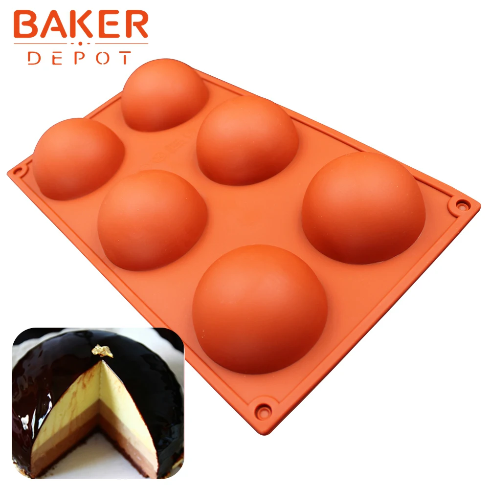 BAKER DEPOT силиконовая форма для формы для изготовления мыла, шоколада, круглая форма для выпечки торта, Форма мыла ручной работы для пудинга и желе, форма для выпечки кондитерских изделий