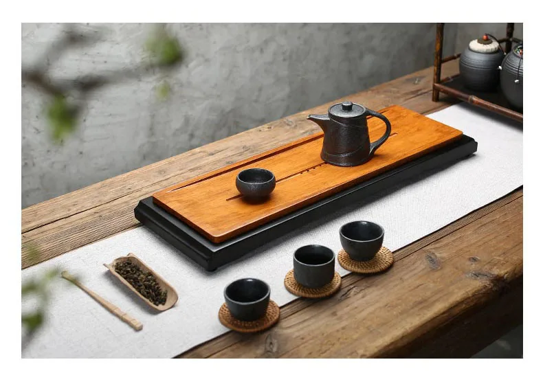 TANGPIN бамбуковая подставка для чайного сервиза домашний чай доска бамбуковый чайный столик кунг-фу чайники