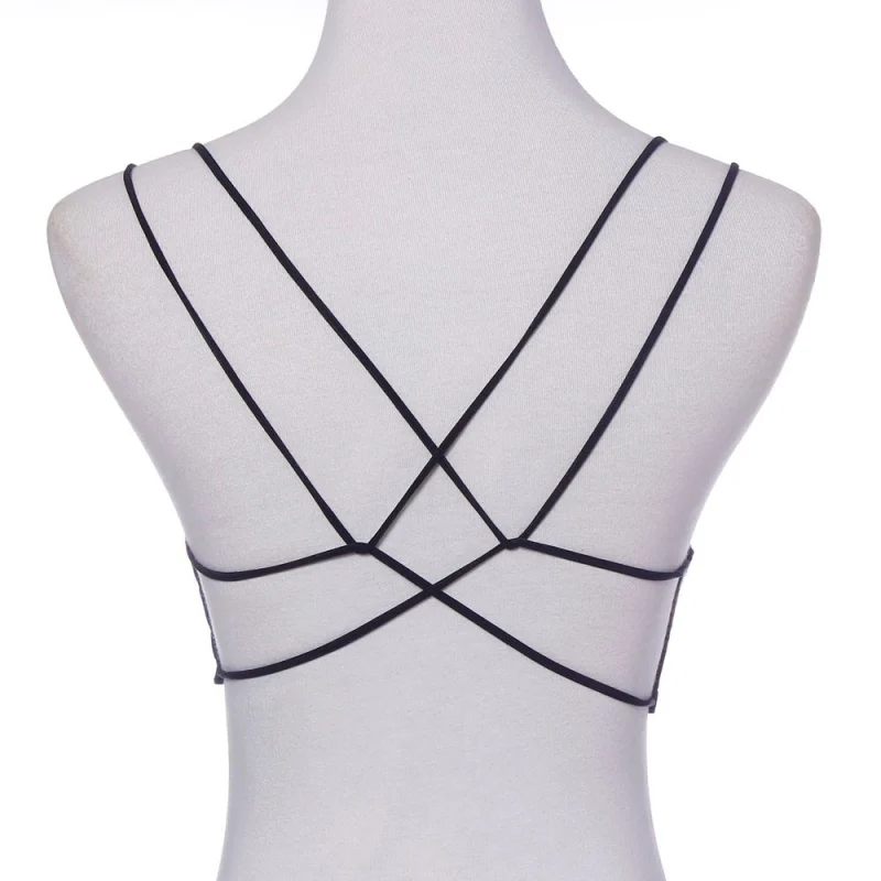 Women Seamless Racerback Sports Bra Wirefree Padded Yoga Workout Tank Top sport bra top