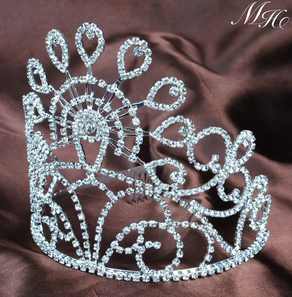 Тиара Свадебная с цветами и гребнем 5 дюйма для выпускного вечера|bridal tiara|tiara