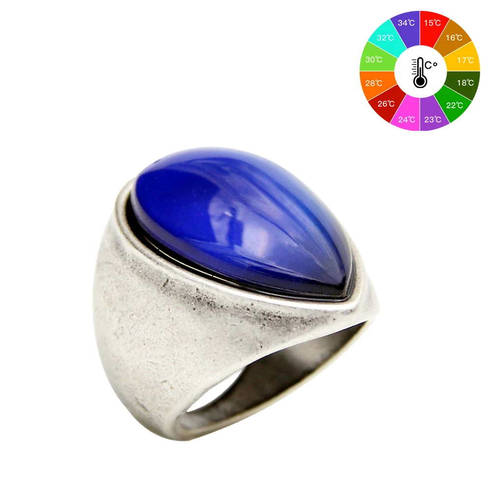 Винтажное богемное ретро кольцо Mojo с изменением цвета|mood ring|color changing mood ringrings for women