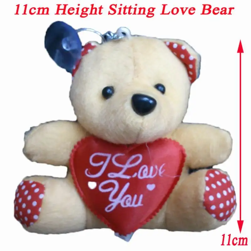 11cm height sitting love bear 9