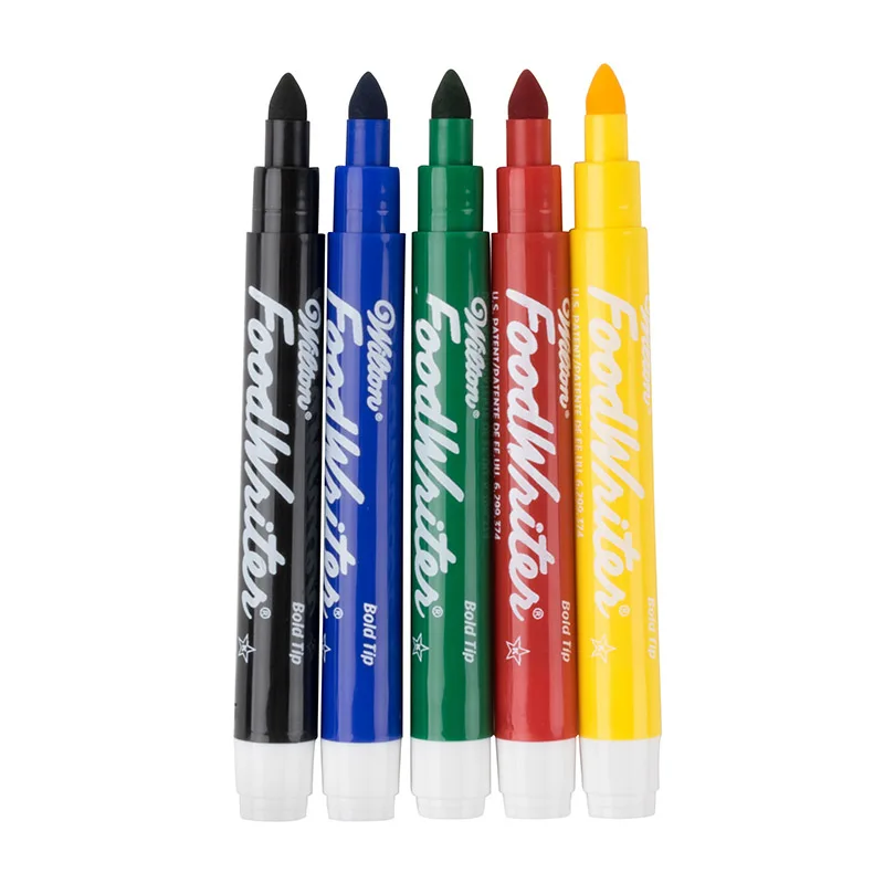 Wilton Food Writer Edible Color Markers 5 color fondant biscuit hook line drawing color food color pen bakery accessories