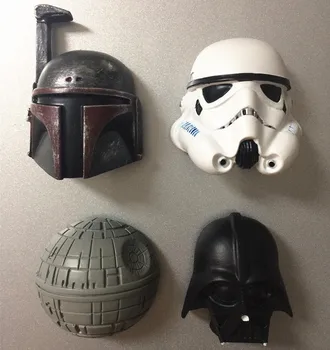 

New Arrival Star Wars Fridge Magnets Souvenirs 3D Resin Cartoon Decorative Refrigerator Magnetic Stickers for Kids