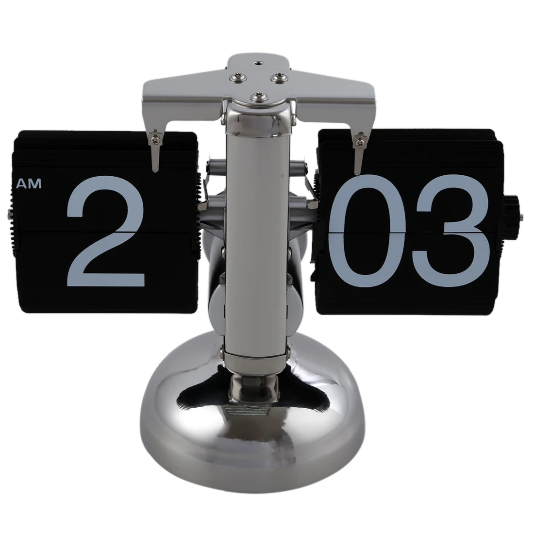

Practical Retro Flip Down Minute and Hour Display Clock - Internal Gear Operated Novelty Home Office Clock Decor