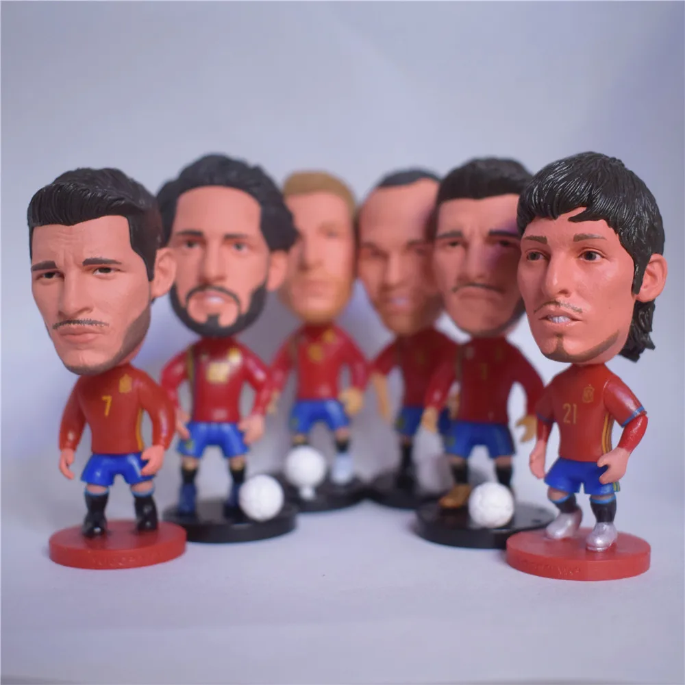 

Soccerwe Cartoon Soccer Doll Espana Ramos Iniesta Morata Isco Figurines