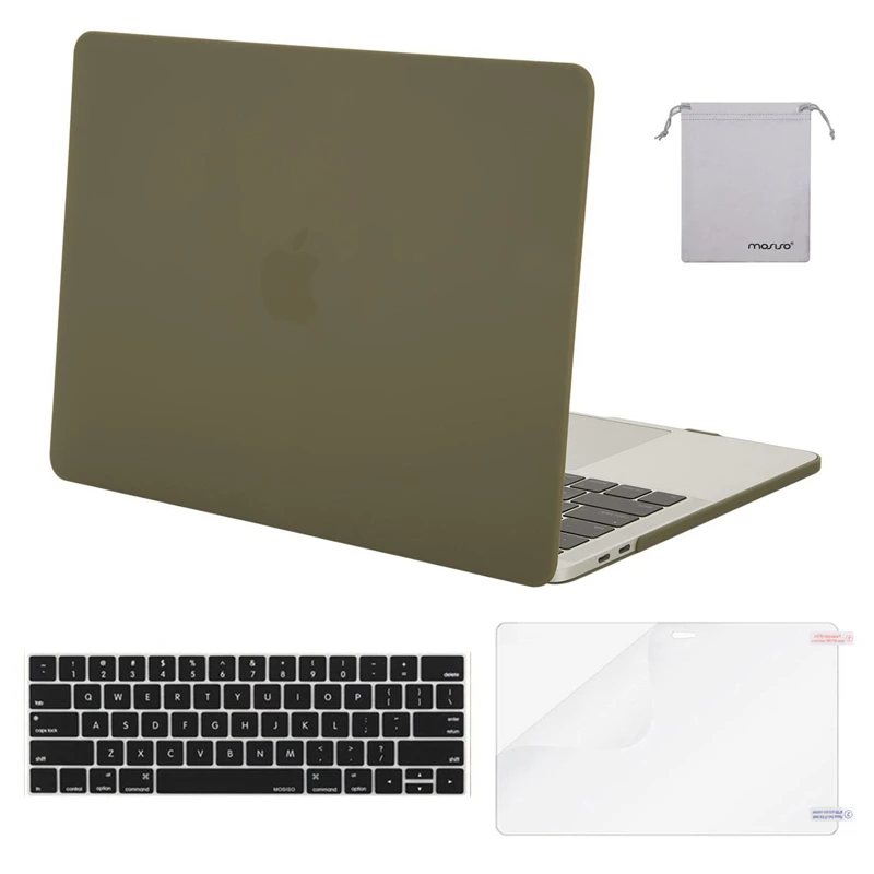 MOSISO матовый чехол для ноутбука Macbook Pro retina Air 11 12 13 15 чехол для New Air 13 A1932 New Pro 13 15 с сенсорной панелью