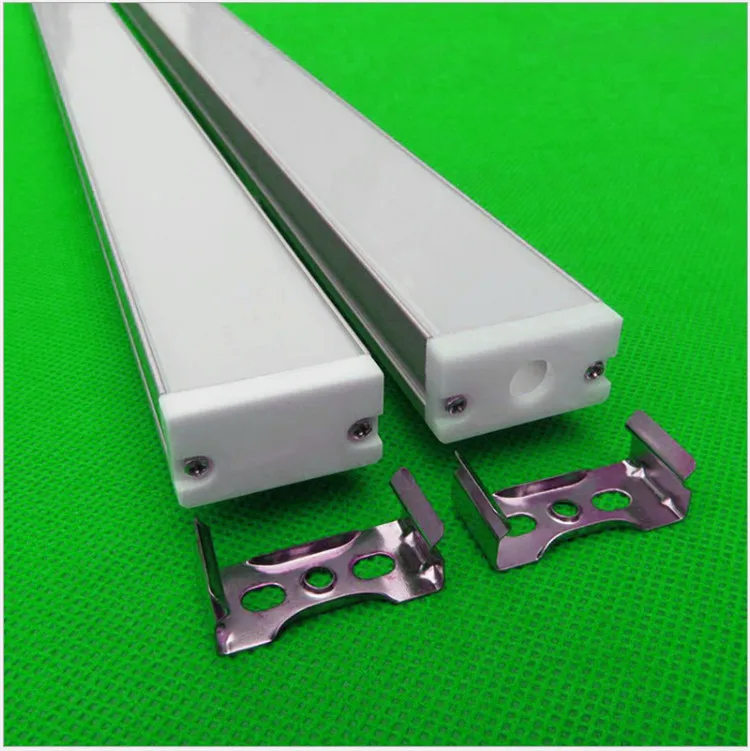 Perfil de Alumínio para a Fila Polegada 1 10 30 Pçs e lote 40 m Longo W30 H16mm Ultra Slim Levou Dupla 27mm Led Strip Bar Linear Luz Habitação 4 perfil de alumínio para a fila dupla