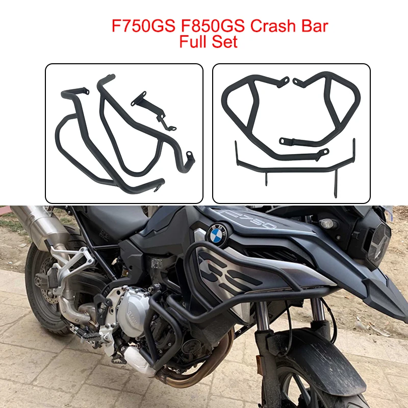 MotorFansClub Upper Highway Crash Bar Fit For Compatible With BMW F750GS F850GS 2018 2019 Engine Guard