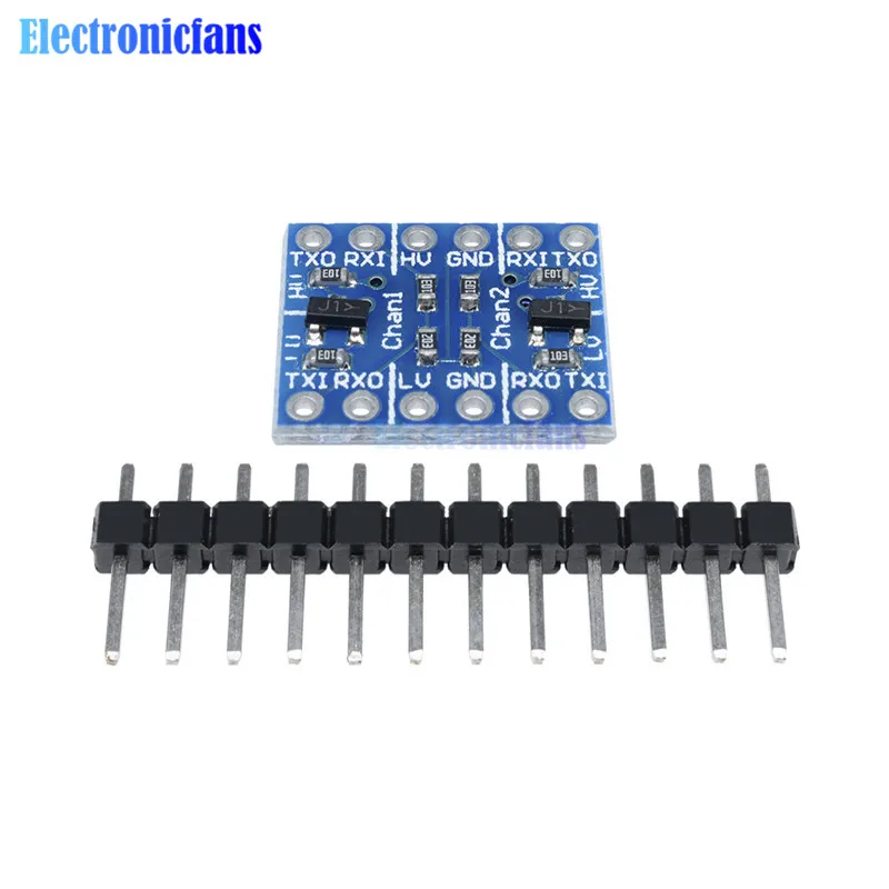 10 шт. 5В до 3 В двухканальный IIC I2C логический преобразователь уровня