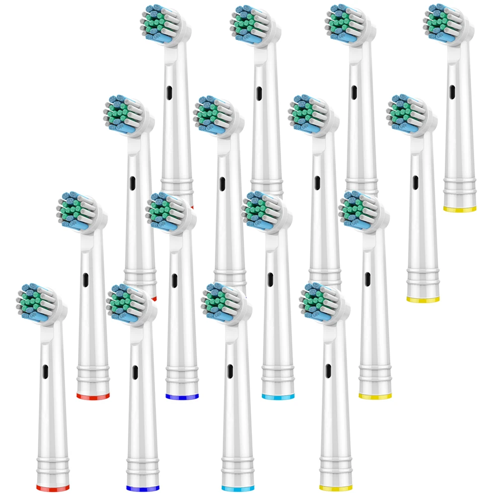 

16 PCS Electric Tooth Brush Heads Replacement for Braun Oral B Soft Bristle,Vitality Dual Clean/Professional Care SmartSeries