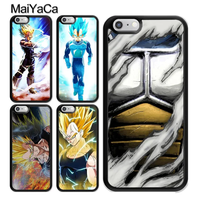 MaiYaCa Anime Dragon Ball Z Majin Vegeta for iPhone 4S 5C 5S 6S 7 8 Plus X XR XS MAX Black Soft Shell Phone Case Rubber Silicone | Мобильные