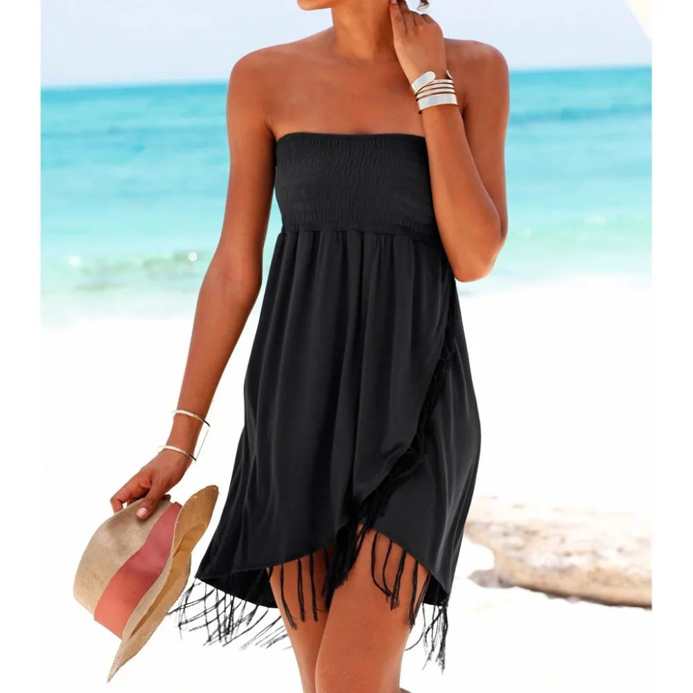 tube top beach dress