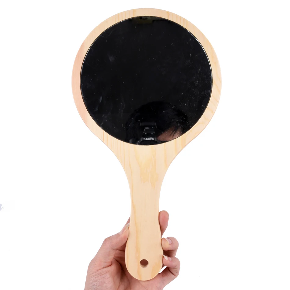 Hot Sale Handmade Portable Handle Round Cosmetic Mirror Wool Makeup Portable Mirror Beauty Vanity Decorative Wood Hot Sale Handmade Portable Handle Round Cosmetic Mirror Wool Makeup Portable Mirror Beauty Vanity Decorative Wood