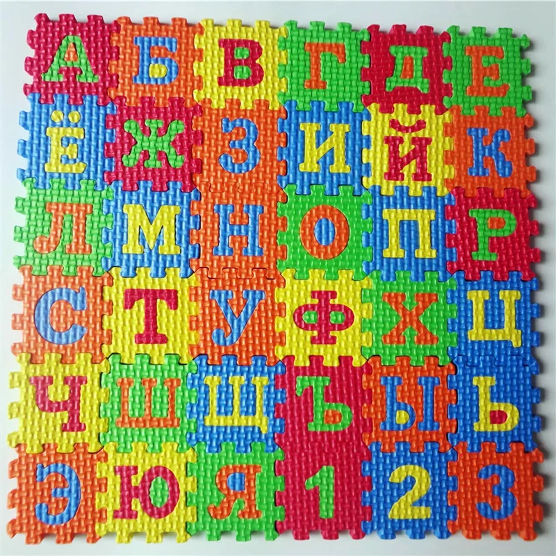 Kids play mat in russian lanuage letter number (8)