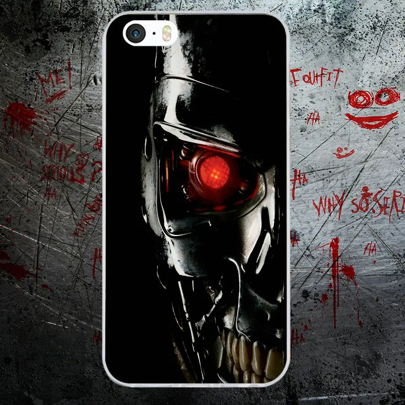 Fashoin Movie Terminator Soft TPU Silicone Mobile Phone Cases Cover for iPhone X 8 7 6S 6 Plus 5 5S SE 5C 4S 4 Shell Bags - Цвет: Picture 2