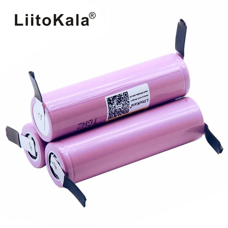 Liitokala ICR18650-26FM, новинка,, 18650, 2600 мА/ч, литий-ионный аккумулятор, 3,7 в, перезаряжаемый аккумулятор+ никелевый лист DIY