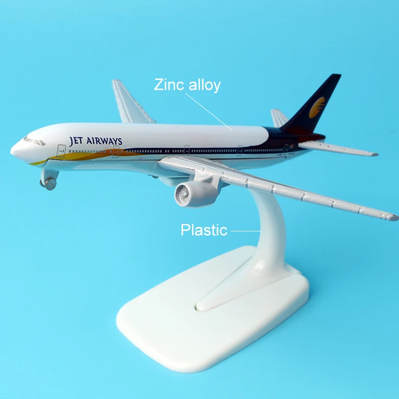16cm Jet Airways Boeing 777 Airbus Plane Model Zinc Alloy B777 Aviation