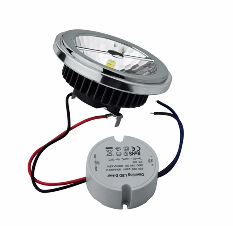 TUV ERP SAA CE ROHS сертификации CREE чип с регулируемой яркостью G53/внешним водителем, 80Ra 90Ra 15 Вт модифицированный AR111 светодиодный свет лампы для растовый светильник