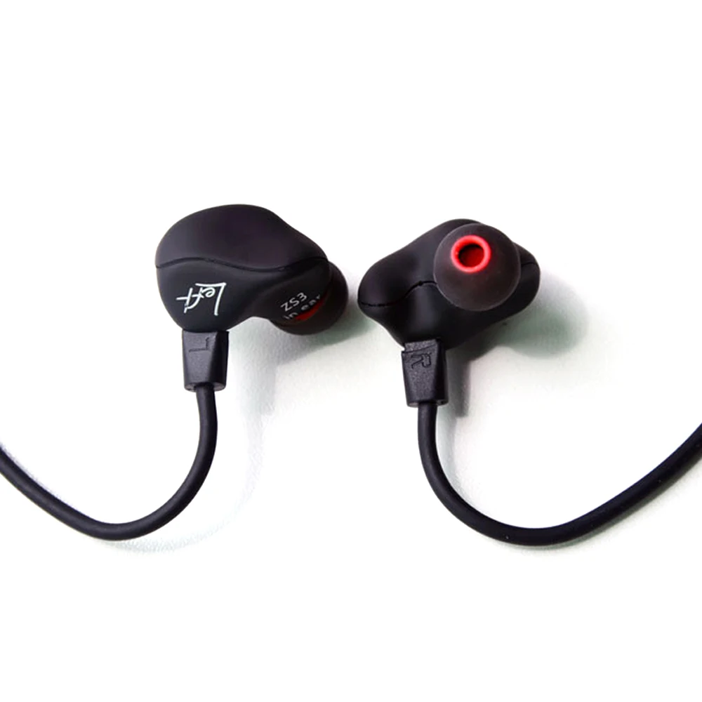 KZ ZS3 Ergonomic Detachable Cable Earphone In Ear Audio Monitors Noise Isolating HiFi Music Sports Earbuds With Microphones