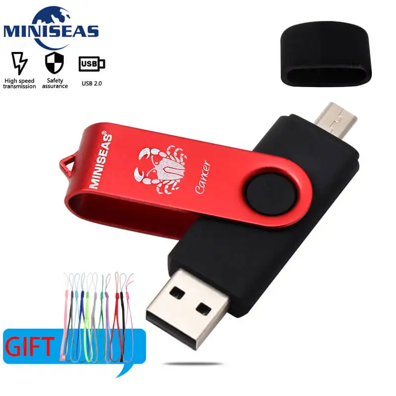  Miniseas 12 constellations USB Flash Drive OTG 128gb 64gb cle usb stick 32gb Pendrive 16gb 8gb 4 gb