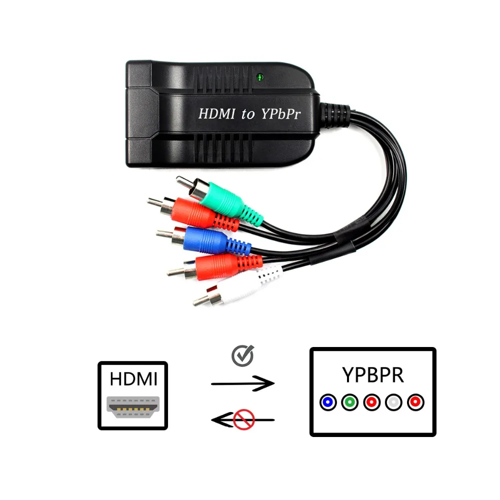 HDMI конвертер YPbPr HDMI к 5RCA RGB YPbPr с компонентным видео кабелем поддержка 1920x1080 P HDMI к компонентному YPbPr