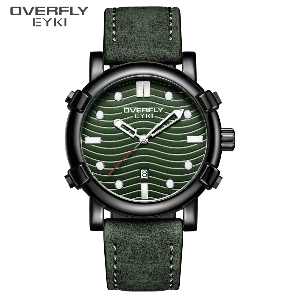 EYKI Sport Watches Waterproof Men Watches Military Men's Watch Calendar Trend Male Luminous Pointer Quartz Wristwatch Clock 
