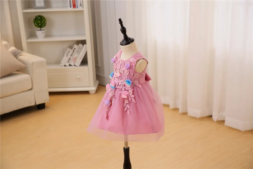 IYEAL; высококачественное платье принцессы с цветочным рисунком для маленьких девочек; Элегантное нарядное платье с бабочкой для дня рождения и свадьбы