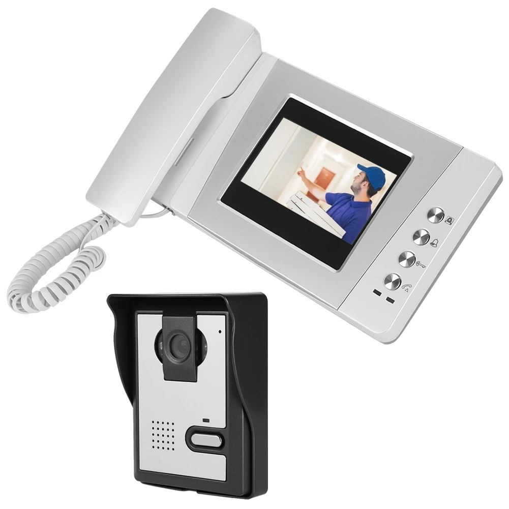 4.3In цветной экран квартиры проводной видео телефон двери аудио визуальный домофон система 2019