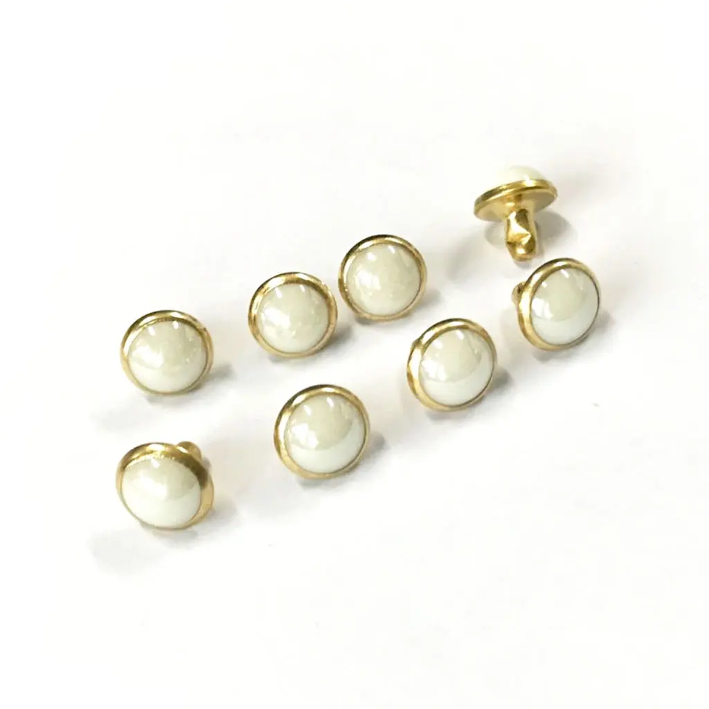 50 Sets Mushroom Dome Rivets Studs Buttons for Leather Belt Bag Shoes Leathercraft 7.5MM	
