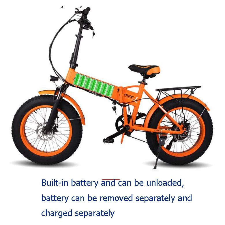 Sale Electric bike 48V10A Lithium Battery 20" 4.0 fat Tire Snow e Bike Aluminum Folding 350W Powerful electric Bicycle Mountain ebike 28